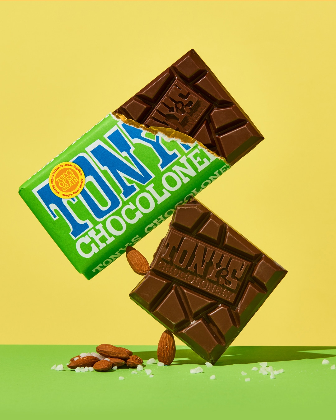 tony's chocolonely dark chocolate bar
